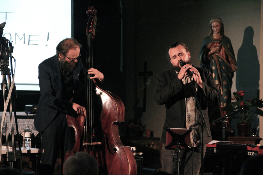 Nicolas Rombouts + Gregory Frateur = Dez Mona Duo - 27 augustus 2015 - foto: Raf Bergans