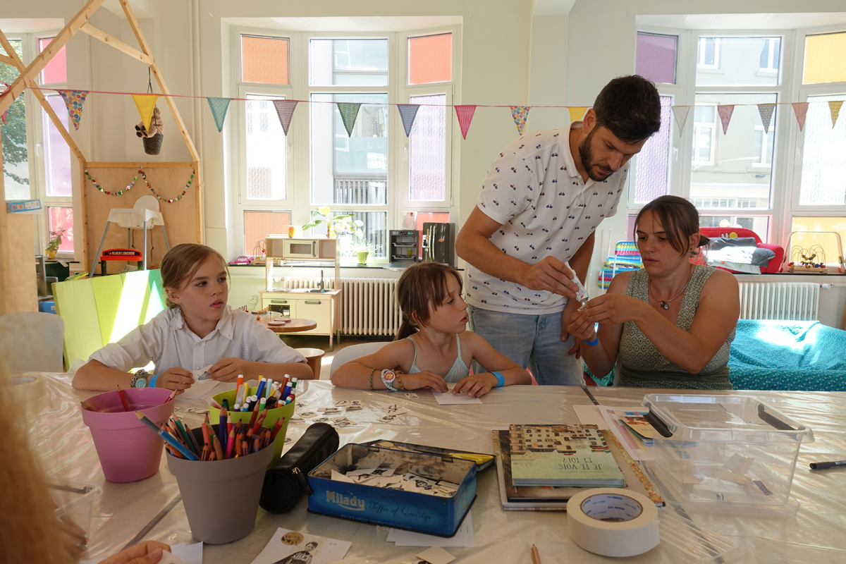 Alain Verster geeft workshop - 25 augustus 2019 - foto: Raf Bergans