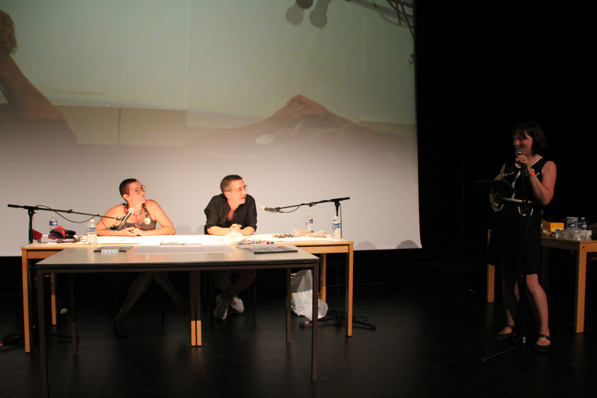 Rébecca Dautremer, Carll Cneut en Lies Van Gasse - 25 augustus 2019 - foto: Raf Bergans