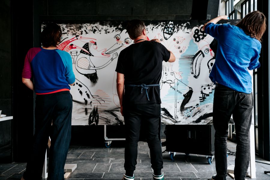 ZiZ 2021 Hasselt / Live illustreren © Boumediene Belbachir